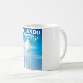 フロリダ州オーランドの給水塔の旅行の印刷 コーヒーマグカップ (正面右)