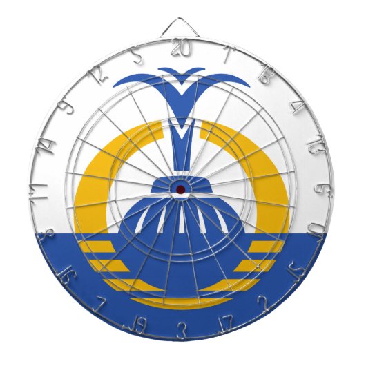 フロリダ州オーランド州旗。 ダーツボード (正面)