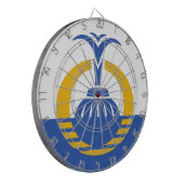 フロリダ州オーランド州旗。 ダーツボード (正面左)