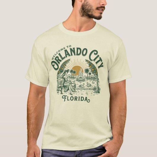 フロリダ州オーランド市へようこそ Tシャツ (正面)