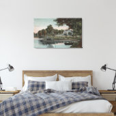 フロリダ州オーランド – 湖の入り江の景色 キャンバスプリント (インサイチュ (寝室))