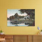 フロリダ州オーランド – 湖の入り江の景色 キャンバスプリント (インサイチュ (リビング))