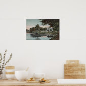 フロリダ州オーランド – 湖の入り江の景色 ポスター (キッチン)