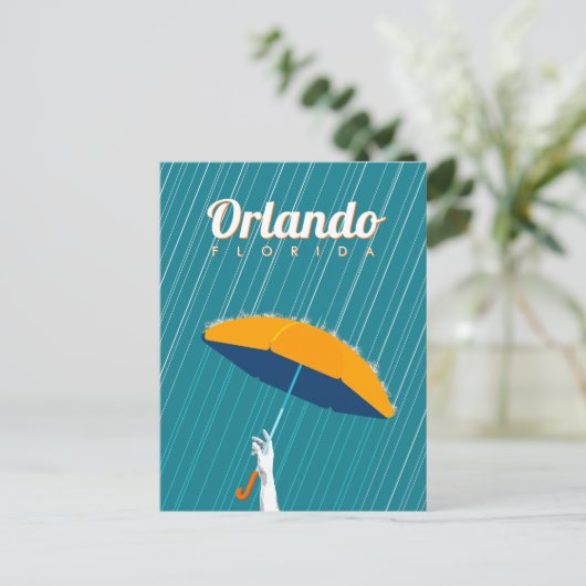 フロリダ州オーランド – 雨 シーズンポストカード (スタンド正面)