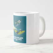 フロリダ州キャプティバ島アメリカ地図 ジャンボコーヒーマグカップ (正面右)