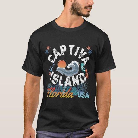フロリダ州キャプティバ島 Tシャツ (正面)