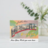 フロリダ州クリアウォーターからの挨拶 ポストカード (スタンド正面)