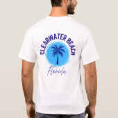 フロリダ州クリアウォータービーチ Tシャツ (裏面)