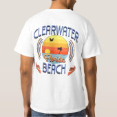 フロリダ州クリアウォータービーチ Tシャツ (裏面)