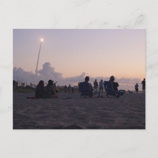 フロリダ州ケープカナベラル、ロケット発射 ポストカード (正面)