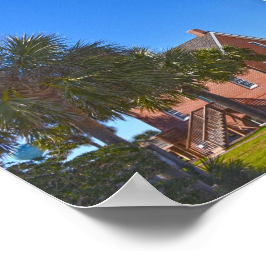 フロリダ州ケープセントジョージライトハウス ポスター (角)