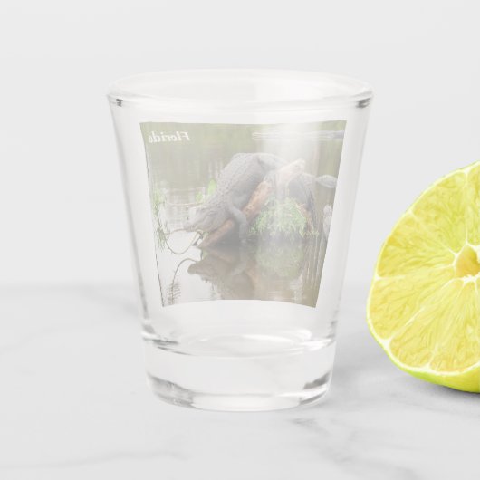 フロリダ州ゲーターショットグラス-簡単にカスタマイズ ショットグラス (裏面)