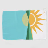 フロリダ州コーラル春国旗 ゴルフタオル (横)