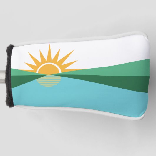 フロリダ州コーラル春国旗 ゴルフヘッドカバー (正面)