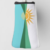 フロリダ州コーラル春国旗 ゴルフヘッドカバー (回転90)