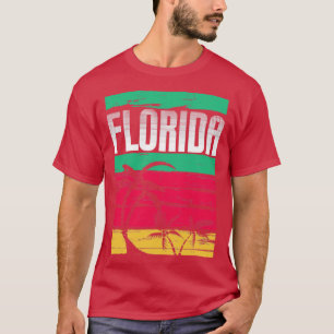 フロリダ州サマーバケーショントロピカルFLフロリダ Tシャツ