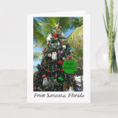 フロリダ州サラソタのクリスマスカード シーズンカード (正面)
