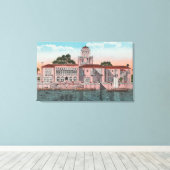 フロリダ州サラソタ – View of John Ringling キャンバスプリント (インサイチュ (ウッドフロア))