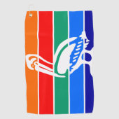 フロリダ州サンクトペテルスブルク州旗を持つゴルフタオル ゴルフタオル (正面)