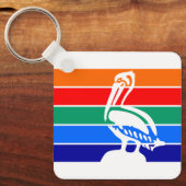 フロリダ州サンクトペテルブルク国旗 キーホルダー (正面)