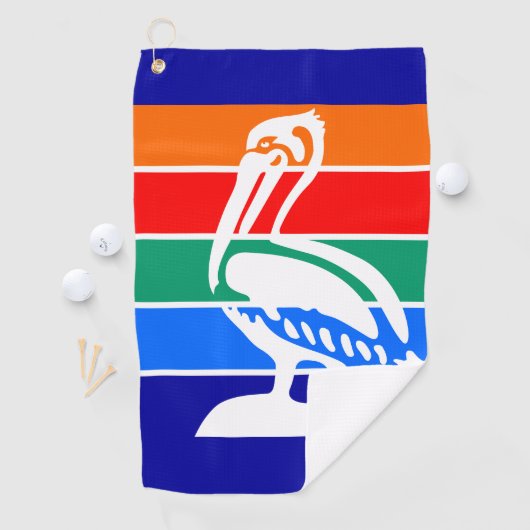 フロリダ州サンクトペテルブルク国旗 ゴルフタオル (インサイチュ)