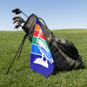 フロリダ州サンクトペテルブルク国旗 ゴルフタオル (グリーン)