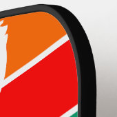 フロリダ州サンクトペテルブルク国旗 ピックルボールラケット (左詳細)