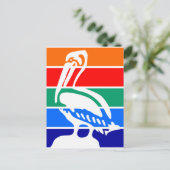 フロリダ州サンクトペテルブルク国旗 ポストカード (スタンド正面)