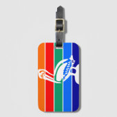 フロリダ州サンクトペテルブルク国旗 ラゲッジタグ (正面縦)