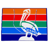 フロリダ州サンクトペテルブルク国旗 ラージペーパーバッグ (正面)