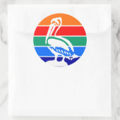 フロリダ州サンクトペテルブルク州旗のステッカー ラウンドシール (バッグ)