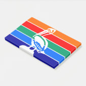 フロリダ州サンクトペテルブルク州旗を持つノート ポストイット (アングル)