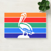 フロリダ州サンクトペテルブルク州旗を持つノート ポストイット (オフィス)