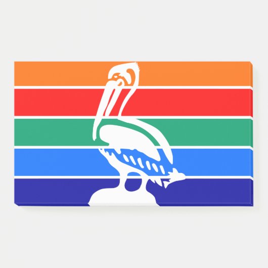 フロリダ州サンクトペテルブルク州旗を持つノート ポストイット (正面)