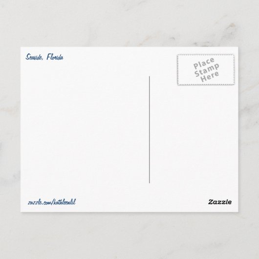 フロリダ州シーサイドボードウォーク ポストカード (裏面)
