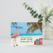 フロリダ州ジャクソンビルからのメリークリスマス シーズンポストカード (スタンド正面)