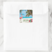 フロリダ州ジャクソンビルからのメリークリスマス スクエアシール (バッグ)