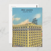 フロリダ州ジャクソンビルにあるヴィンテージホテル ポストカード (正面/裏面)