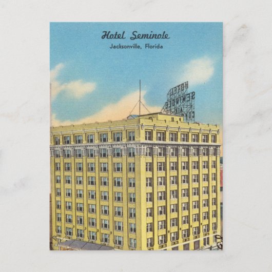 フロリダ州ジャクソンビルにあるヴィンテージホテル ポストカード (正面)
