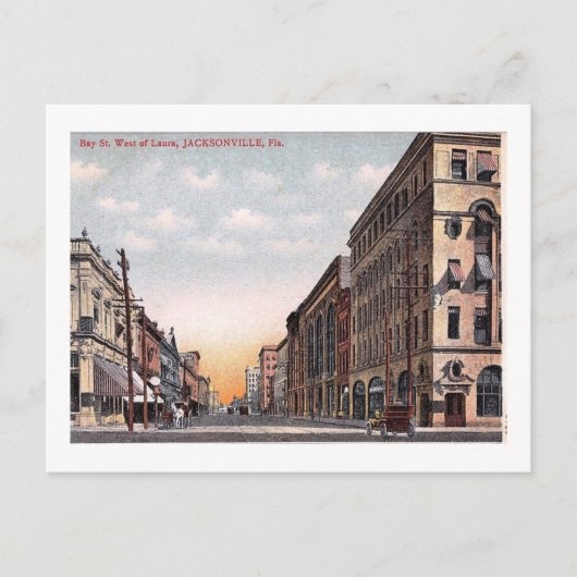 フロリダ州ジャクソンビルのベイセントヴィンテージ ポストカード (正面)
