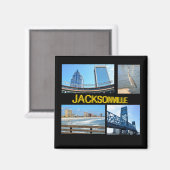 フロリダ州ジャクソンビルの風景 マグネット (正面/裏面)