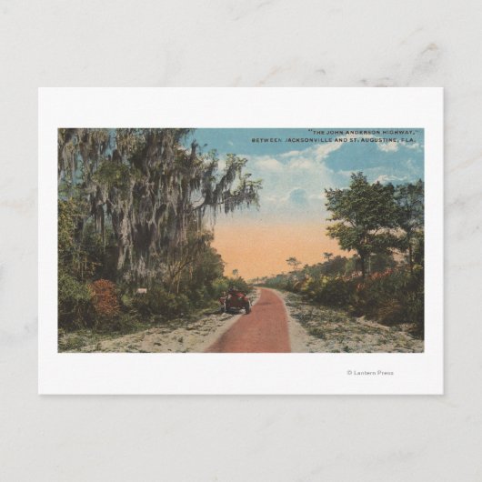 フロリダ州ジャクソンビル – ジョン・アンダーソンの見解 ポストカード (正面)