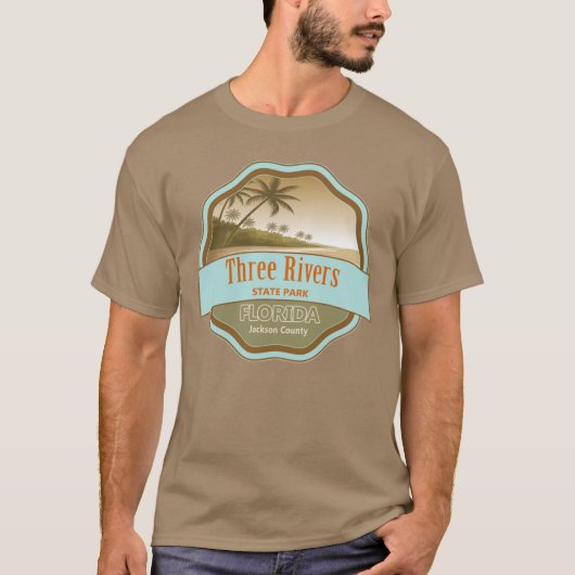 フロリダ州ジャクソン郡スリーリバーズ州立公園 Tシャツ (正面)