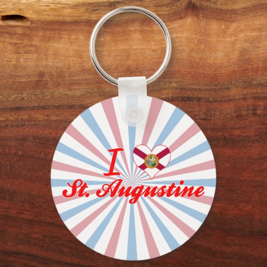 フロリダ州セントオーガスティンが大好き キーホルダー (正面)