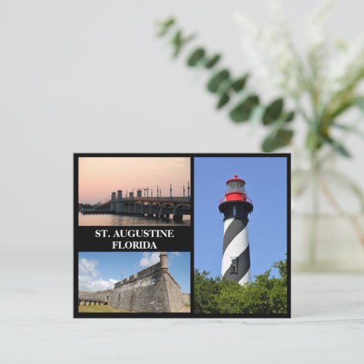 フロリダ州セントオーガスティンで見るサイト シーズンポストカード (スタンド正面)