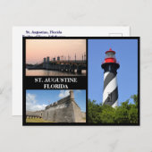 フロリダ州セントオーガスティンで見るサイト シーズンポストカード (正面/裏面)
