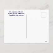 フロリダ州セントオーガスティンで見るサイト シーズンポストカード (裏面)