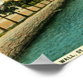 フロリダ州セントオーガスティンのシーウォールヴィンテージ ポスター (角)