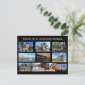 フロリダ州セントオーガスティンのビジョン ポストカード (スタンド正面)