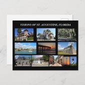 フロリダ州セントオーガスティンのビジョン ポストカード (正面/裏面)